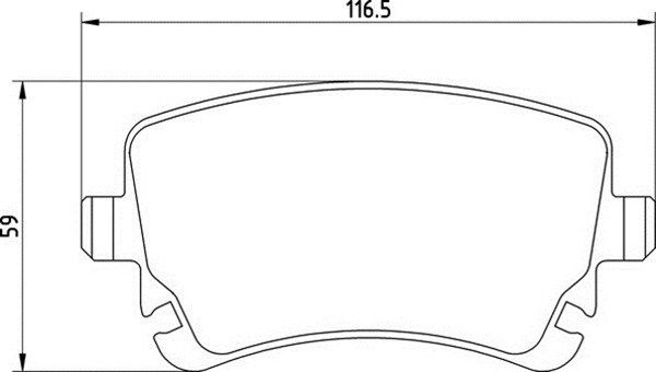 MAGNETI MARELLI stabdžių trinkelių rinkinys, diskinis stabdys 363710201410